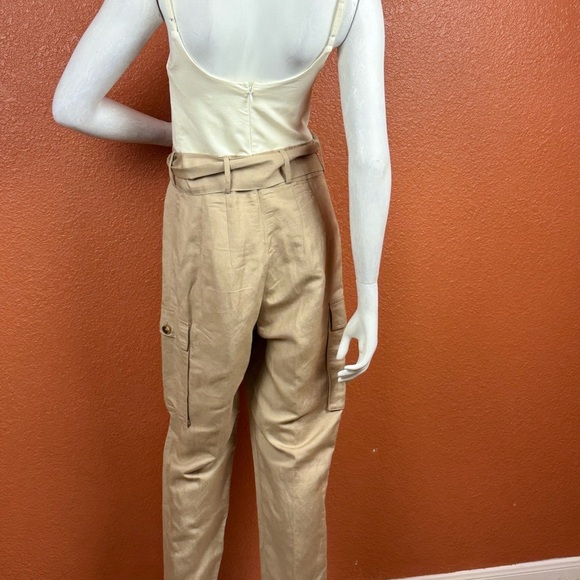 Express Women's Beige Utility Jumpsuit Size Small - Picture 4 of 16